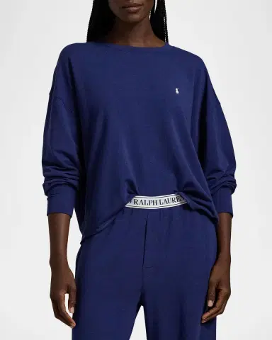 Polo Ralph Lauren French Terry 2-Piece Pajama Set | Thumbnail 4 Polo Ralph Lauren French Terry 2-Piece Pajama Set | Thumbnail 4