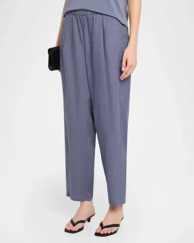Eileen Fisher Cropped Organic Linen Lantern Pants | Thumbnail 4 Eileen Fisher Cropped Organic Linen Lantern Pants | Thumbnail 4