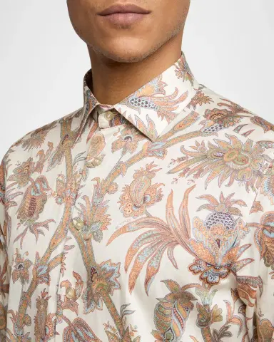 Etro Men's Roma Paisley Button-Down Shirt | Thumbnail 5 Etro Men's Roma Paisley Button-Down Shirt | Thumbnail 5