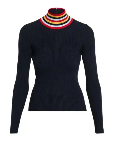 Akris punto Stripe Mock Turtleneck Wool Sweater | Thumbnail 1 Akris punto Stripe Mock Turtleneck Wool Sweater | Thumbnail 1