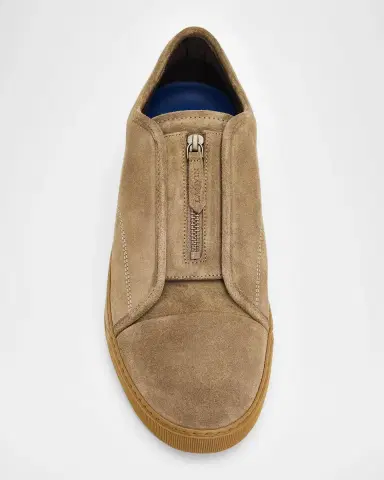 Lanvin Men's Dbb1 Suede Zip-Up Sneakers | Thumbnail 6 Lanvin Men's Dbb1 Suede Zip-Up Sneakers | Thumbnail 6