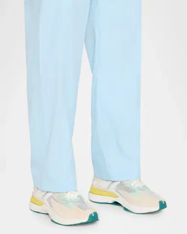 Lanvin Men's Jla Mesh and Leather Runner Sneakers | Thumbnail 2 Lanvin Men's Jla Mesh and Leather Runner Sneakers | Thumbnail 2