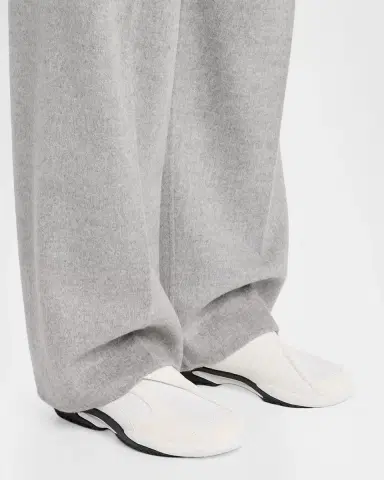 Lanvin Men's Mesh Knit and Leather Grip-Strap Sneakers | Thumbnail 2 Lanvin Men's Mesh Knit and Leather Grip-Strap Sneakers | Thumbnail 2