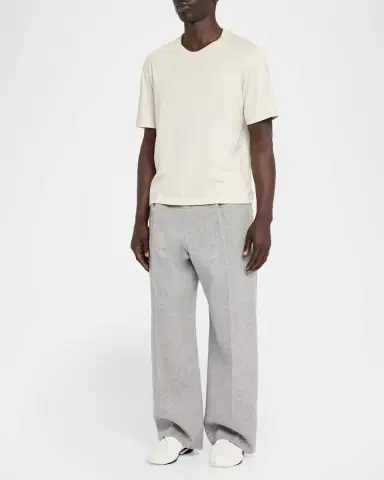 Lanvin Men's Mesh Knit and Leather Grip-Strap Sneakers | Thumbnail 3 Lanvin Men's Mesh Knit and Leather Grip-Strap Sneakers | Thumbnail 3