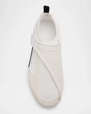 Lanvin Men's Mesh Knit and Leather Grip-Strap Sneakers | Thumbnail 6 Lanvin Men's Mesh Knit and Leather Grip-Strap Sneakers | Thumbnail 6