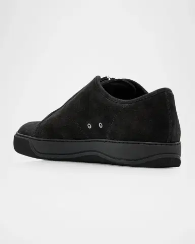 Lanvin Men's Dbb1 Suede Zip-Up Sneakers | Thumbnail 2 Lanvin Men's Dbb1 Suede Zip-Up Sneakers | Thumbnail 2