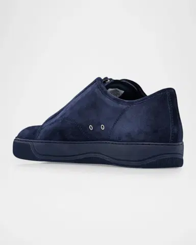 Lanvin Men's Dbb1 Suede Zip-Up Sneakers | Thumbnail 2 Lanvin Men's Dbb1 Suede Zip-Up Sneakers | Thumbnail 2