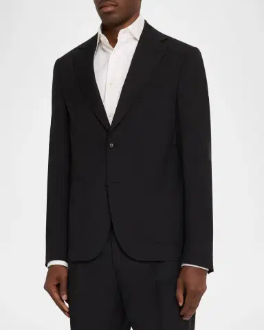 OFFICINE GÉNÉRALE Men's Arthus Wool Single-Breasted Sport Coat | Thumbnail 4 OFFICINE GÉNÉRALE Men's Arthus Wool Single-Breasted Sport Coat | Thumbnail 4
