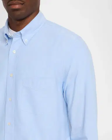 OFFICINE GÉNÉRALE Men's Cotton Oxford Button-Down Shirt | Thumbnail 5 OFFICINE GÉNÉRALE Men's Cotton Oxford Button-Down Shirt | Thumbnail 5