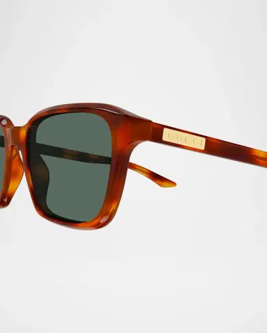 Gucci Men's GG2078S Flag Square Recycled Acetate Sunglasses | Thumbnail 3 Gucci Men's GG2078S Flag Square Recycled Acetate Sunglasses | Thumbnail 3