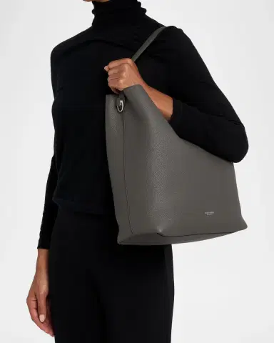 Giorgio Armani Large Grain Leather Hobo Bag | Thumbnail 2 Giorgio Armani Large Grain Leather Hobo Bag | Thumbnail 2