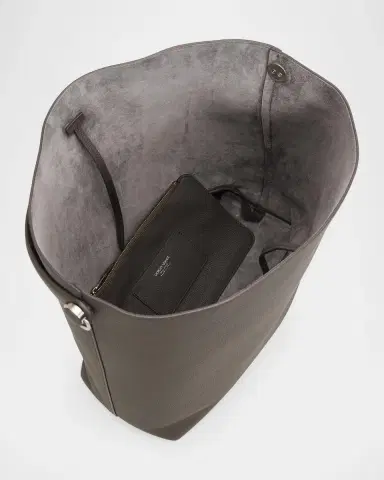 Giorgio Armani Large Grain Leather Hobo Bag | Thumbnail 4 Giorgio Armani Large Grain Leather Hobo Bag | Thumbnail 4