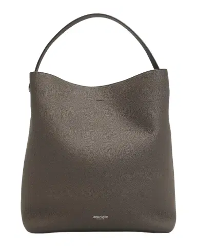 Giorgio Armani Large Grain Leather Hobo Bag | Thumbnail 1 Giorgio Armani Large Grain Leather Hobo Bag | Thumbnail 1
