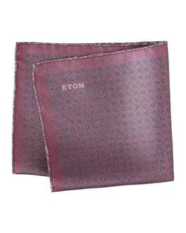 Eton Men's Double-Face Medallion to Paisley Silk Pocket Square | Thumbnail 1 Eton Men's Double-Face Medallion to Paisley Silk Pocket Square | Thumbnail 1