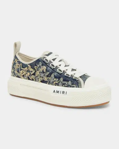 Amiri Court Denim Low-Top Sneakers | Thumbnail 5 Amiri Court Denim Low-Top Sneakers | Thumbnail 5