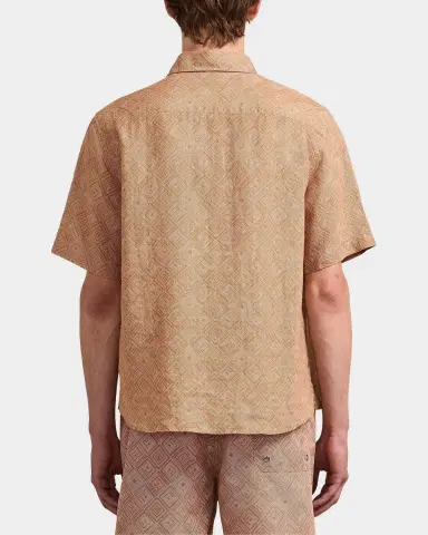 Frescobol Carioca Men's Castro Angra Madeira-Print Linen Button-Front Shirt | Thumbnail 3 Frescobol Carioca Men's Castro Angra Madeira-Print Linen Button-Front Shirt | Thumbnail 3