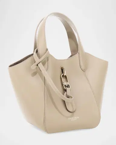 Giorgio Armani Small Geometric Leather Tote Bag | Thumbnail 2 Giorgio Armani Small Geometric Leather Tote Bag | Thumbnail 2
