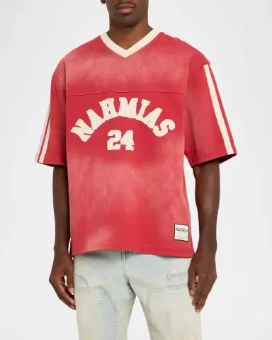 Nahmias Men's Campus Cotton Jersey T-Shirt | Thumbnail 4 Nahmias Men's Campus Cotton Jersey T-Shirt | Thumbnail 4