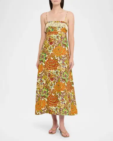 ALÉMAIS Lana Square-Neck Day Dress | Thumbnail 2 ALÉMAIS Lana Square-Neck Day Dress | Thumbnail 2