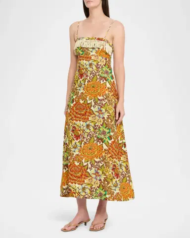 ALÉMAIS Lana Square-Neck Day Dress | Thumbnail 4 ALÉMAIS Lana Square-Neck Day Dress | Thumbnail 4