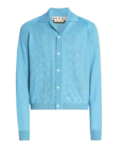 Marni Men's Pointelle Knit Cardigan | Thumbnail 1 Marni Men's Pointelle Knit Cardigan | Thumbnail 1