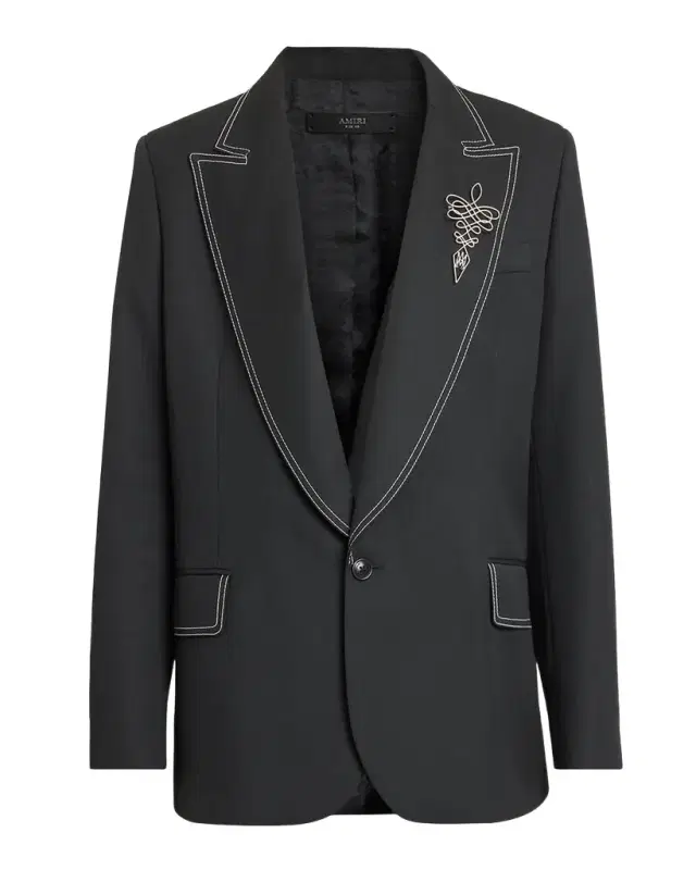 Men's Western Lasso-Pin Single-Breasted Blazer Men's Western Lasso-Pin Single-Breasted Blazer