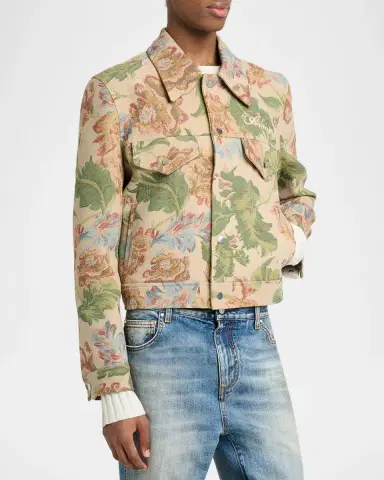 AMIRI Men's Floral Tapestry Blouson | Thumbnail 4 AMIRI Men's Floral Tapestry Blouson | Thumbnail 4