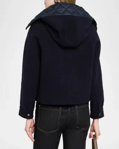 Brunello Cucinelli Couture Wool Coat with Detachable Padding | Thumbnail 3 Brunello Cucinelli Couture Wool Coat with Detachable Padding | Thumbnail 3