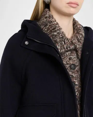 Brunello Cucinelli Couture Wool Coat with Detachable Padding | Thumbnail 5 Brunello Cucinelli Couture Wool Coat with Detachable Padding | Thumbnail 5