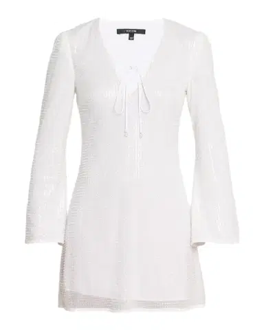 Toccin Raine Sequined Flared-Sleeve Mini Dress Coverup | Thumbnail 1 Toccin Raine Sequined Flared-Sleeve Mini Dress Coverup | Thumbnail 1
