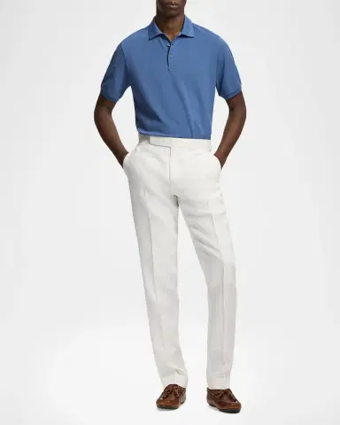Ralph Lauren Men's Cashmere-Blend Polo Shirt | Thumbnail 2 Ralph Lauren Men's Cashmere-Blend Polo Shirt | Thumbnail 2