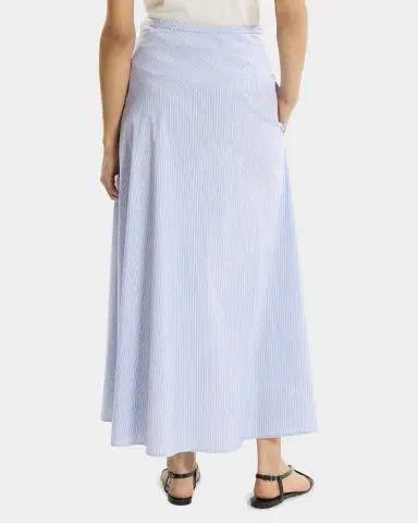 Theory Striped Cotton-Blend Maxi Skirt | Thumbnail 3 Theory Striped Cotton-Blend Maxi Skirt | Thumbnail 3