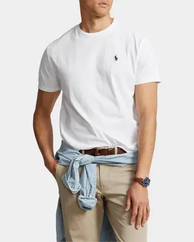 Polo Ralph Lauren Men's Jersey Crewneck Classic-Fit T-Shirt | Thumbnail 4 Polo Ralph Lauren Men's Jersey Crewneck Classic-Fit T-Shirt | Thumbnail 4