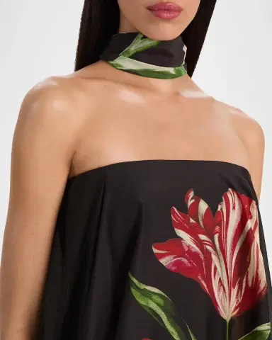 Alice + Olivia Maricela Floral Scarf Maxi Dress | Thumbnail 5 Alice + Olivia Maricela Floral Scarf Maxi Dress | Thumbnail 5
