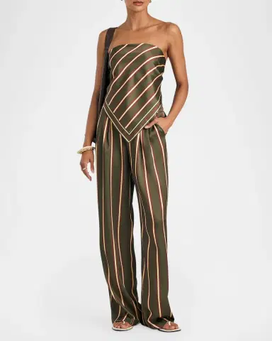 SEROYA Hark Satin Scarf Top | Thumbnail 2 SEROYA Hark Satin Scarf Top | Thumbnail 2