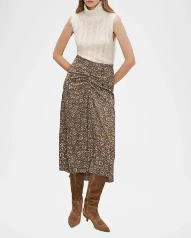 Veronica Beard Limani Floral Midi Skirt | Thumbnail 2 Veronica Beard Limani Floral Midi Skirt | Thumbnail 2