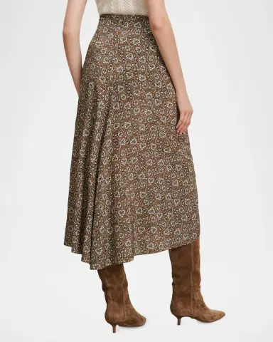 Veronica Beard Limani Floral Midi Skirt | Thumbnail 3 Veronica Beard Limani Floral Midi Skirt | Thumbnail 3