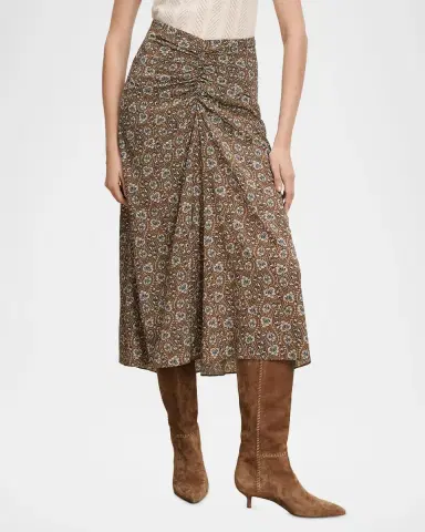 Veronica Beard Limani Floral Midi Skirt | Thumbnail 4 Veronica Beard Limani Floral Midi Skirt | Thumbnail 4