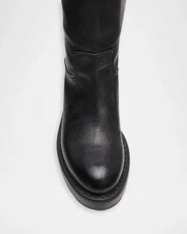 Miu Miu 55mm Leather Knee-High Lug-Sole Boots | Thumbnail 6 Miu Miu 55mm Leather Knee-High Lug-Sole Boots | Thumbnail 6