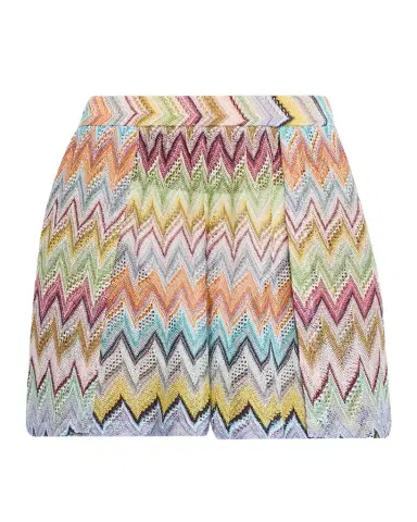 Missoni Zig-Zag Lame Shorts Coverup | Thumbnail 1 Missoni Zig-Zag Lame Shorts Coverup | Thumbnail 1