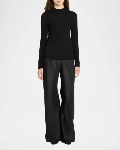 The Row Phaed Cashmere Mock-Neck Sweater | Thumbnail 2 The Row Phaed Cashmere Mock-Neck Sweater | Thumbnail 2