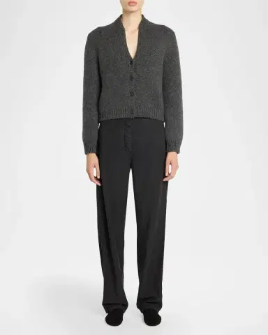 The Row Poynta Cashmere V-Neck Cardigan | Thumbnail 2 The Row Poynta Cashmere V-Neck Cardigan | Thumbnail 2