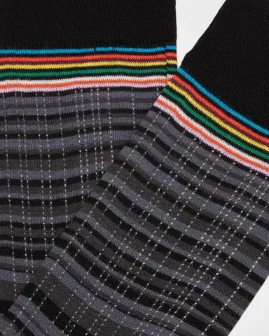 Paul Smith Men's Maury Signature Stripe Mid-Calf Socks | Thumbnail 2 Paul Smith Men's Maury Signature Stripe Mid-Calf Socks | Thumbnail 2