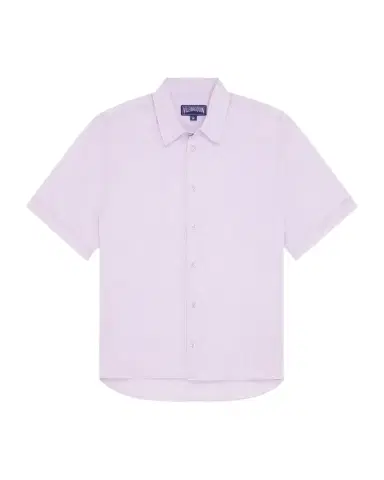 Vilebrequin Men's Short-Sleeve Button-Down Linen Shirt | Thumbnail 1 Vilebrequin Men's Short-Sleeve Button-Down Linen Shirt | Thumbnail 1