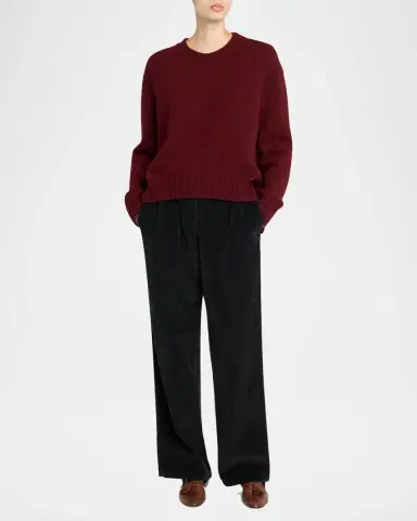 The Row Parth Cashmere Oversized Crewneck Sweater | Thumbnail 2 The Row Parth Cashmere Oversized Crewneck Sweater | Thumbnail 2