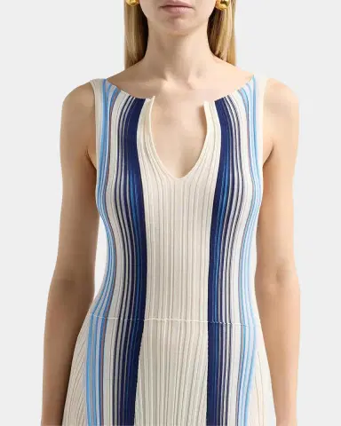 Theory Textured Stripe Midi Dress | Thumbnail 5 Theory Textured Stripe Midi Dress | Thumbnail 5