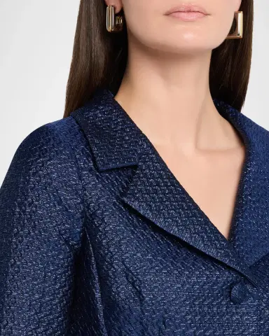 Rickie Freeman for Teri Jon Metallic Basketweave Jacquard Blazer | Thumbnail 5 Rickie Freeman for Teri Jon Metallic Basketweave Jacquard Blazer | Thumbnail 5
