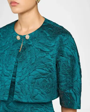 Rickie Freeman for Teri Jon Embossed Jacquard Mini Dress | Thumbnail 5 Rickie Freeman for Teri Jon Embossed Jacquard Mini Dress | Thumbnail 5
