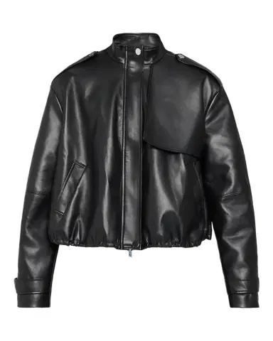 Toccin Alyssa Stand-Collar Faux Leather Jacket | Thumbnail 1 Toccin Alyssa Stand-Collar Faux Leather Jacket | Thumbnail 1