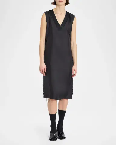 Maison Margiela Sleeveless Silk Midi Dress | Thumbnail 2 Maison Margiela Sleeveless Silk Midi Dress | Thumbnail 2